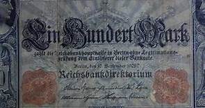 Der Flottenhunderter - die 100 Mark Reichsbanknote von 1909