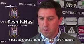 Interview Besnik Hasi before the Cup Final