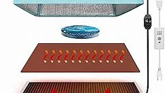 Epoxy Heating Mat with Cover Timer, Heat Pad for Resin Molds, Fast Curing Drying Warming Machine