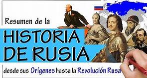 Historia de RUSIA - Resumen | Desde sus Orígenes hasta la REVOLUCIÓN RUSA.