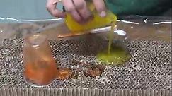 Making an Epoxy Lamp using Honeycomb Paper