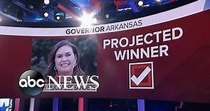 Sarah Huckabee projected to win governor race in Arkansas