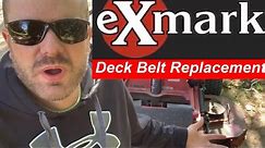exmark lazer z deck belt replacement