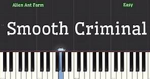 Alien Ant Farm - Smooth Criminal Piano Tutorial | Slow Easy