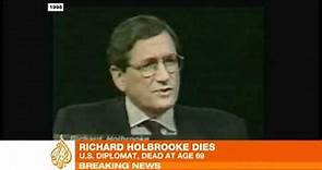 Veteran US diplomat Richard Holbrooke dies