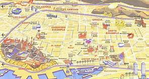 Mapa turístico de Barcelona - 2024 | Todos los tips!