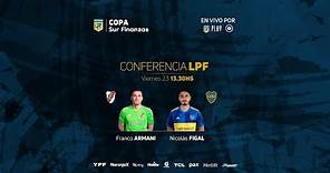 #ConferenciaLPF | Franco Armani y Nicolás Figal anticiparon el #Superclásico