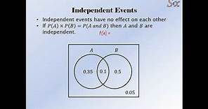 Solve4x Tutorials - Venn Diagrams - Part 3 - Independent Events