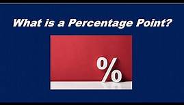 What is a percentage point?