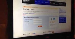 Southwest Airlines Checkin procedure