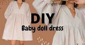 DIY BABY DOLL DRESS | Beginner friendly sewing tutorial