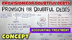 #1 Provision for Doubtful Debts - Bad Debts - By Saheb Academy