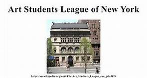 Art Students League of New York