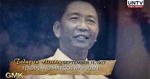 Former President Ferdinand Edralin Marcos was born on September 11, 1917 | Today In History