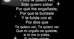 Los temerarios-Si quiero volver Letra