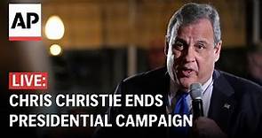 LIVE: Chris Christie ends 2024 presidential campaign