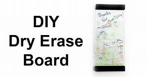 DIY Glass Whiteboard | Making a Modern Style Dry Erase Board using Up-cycled Glass and Pallet Wood