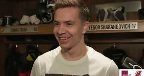 Yegor Sharangovich Exit Interview | NEW JERSEY DEVILS