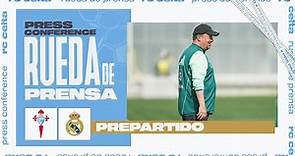 Rueda de prensa de Rafa Benítez antes del RC Celta vs Real Madrid