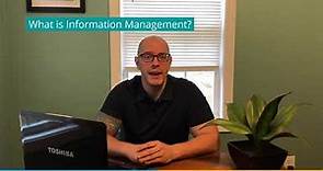 What is Information Management?