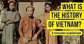 What is the History of Vietnam - explained in 2 minutes | Two Minute History