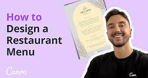 How to Create a Simple Restaurant Menu with Canva