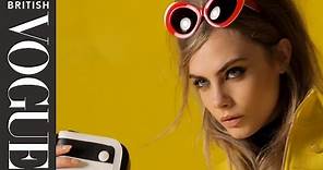 Cara Delevingne Retro Look | Behind The Scenes | British Vogue