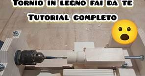 Come costruire un tornio in legno fai da te tutorial completo