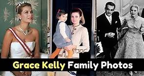 Actress Grace Kelly Princess of Monaco Family Photos With Husband Rainer III, Son, Daughter, Mother