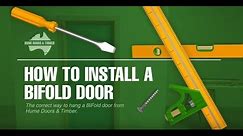 How to install a bifold door