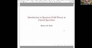 Robert M. Wald - An Introduction to Quantum Field Theory in Curved Spacetime