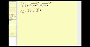 Solving Radical Equations part 2 of 2