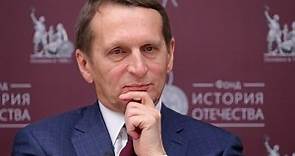 Serguéi Naryshkin: el jefe de los espías de Rusia habla en exclusiva con la BBC