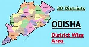 Odisha District Wise Total Area