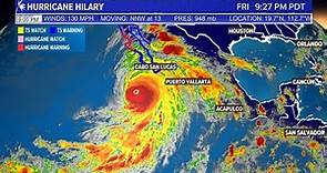 Tracking Hurricane Hilary: Live radar shows movement toward California