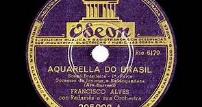 1st RECORDING OF: Brazil (aka Aquarela do Brasil) - Francisco Alves (1939)