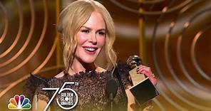 Nicole Kidman Wins Best Actress in a Limited Series at the 2018 Golden Globes