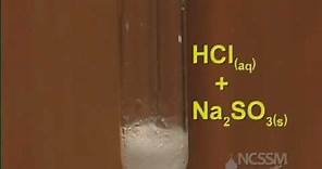 Double Displacement Sodium Sulfite and HCl