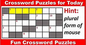 Crossword Puzzles | Solve puzzle today | English Crossword Riddles |Puzzles Today| English Puzzles
