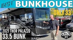 Best Bunkhouse Motorhome - 2021 Thor Palazzo 33.5