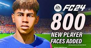 800 NEW PLAYER FACES ADDED TO EA FC24 [MGR FACES, BOOTS, OUTFITS, SOCKS,LICENSES ETC! [WZRD PCK V13]