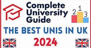 Rankings 2024 - COMPLETE UNIVERSITY GUIDE - LIST OF ALL UNIVERSITIES IN UK