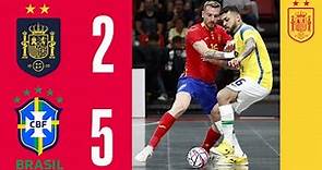 Resumen | España 2-5 Brasil (amistoso) | Fútbol Sala | 🔴 SEFUTBOL