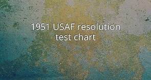 1951 USAF resolution test chart