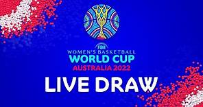 Official Draw for the FIBA Women’s Basketball World Cup 2022