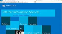 Configure IIS Web Server on Windows Server 2019 | ComputingForGeeks