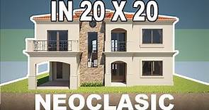NEOCLASIC HOUSE IN 20 X 20 | CASA NEOCLASICA EN 20 X 20