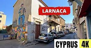 LARNACA, CYPRUS 🇨🇾 [4K] City Centre — Sunset Walking Tour