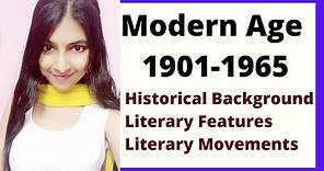 Modern Age | History of English Literature