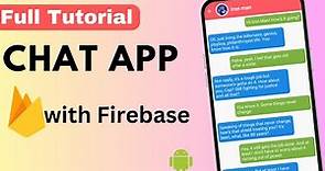 Chat Application with Firebase | Android Studio 2024